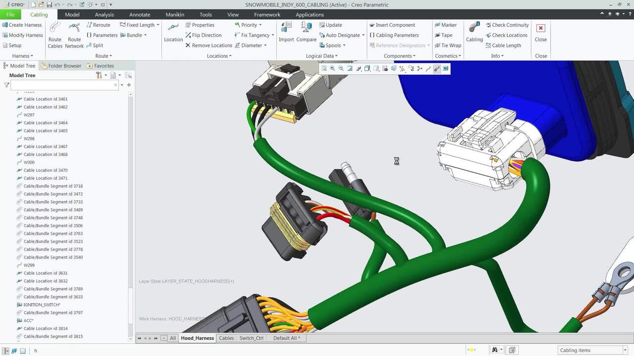 Visio Cabling Cabling usando Creo Parametric - Partnervision | PTC Brasil